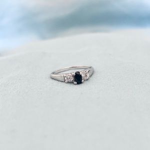 Sapphire & Diamond Ring